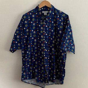 Tribute Gambling Casino Dice Men's Button Down XL